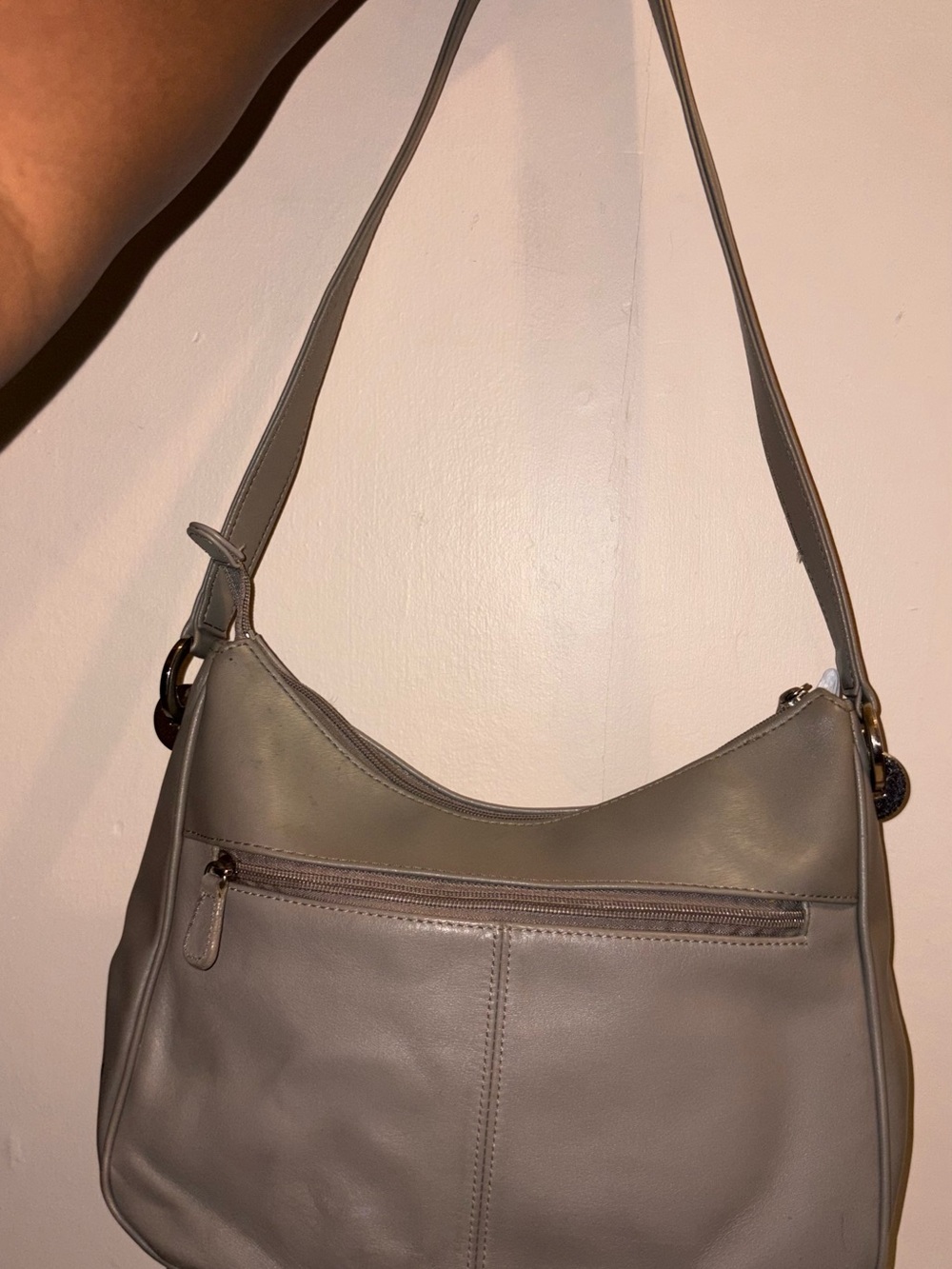 Worthington Leather Shoulder Bag in Taupe